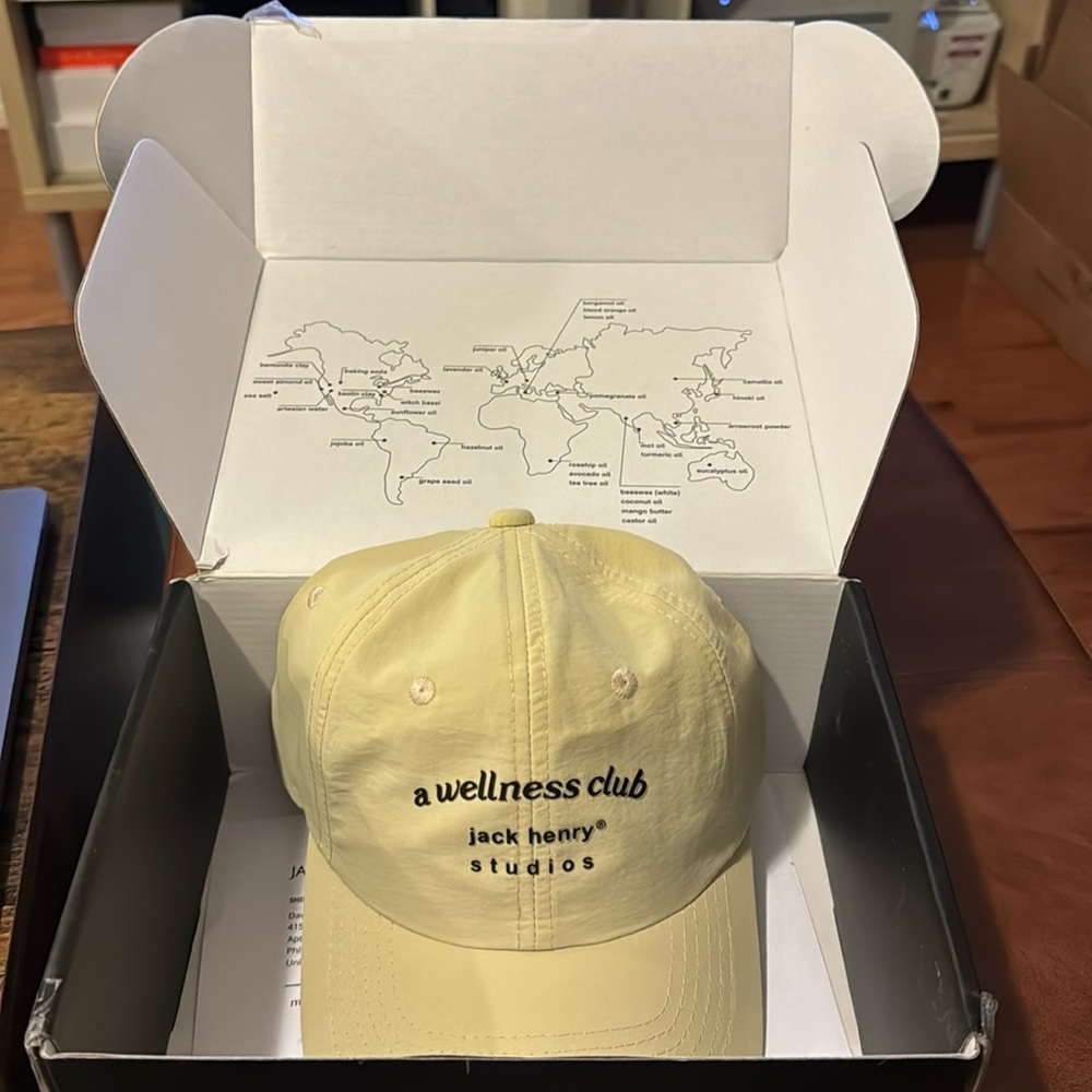 a wellness club nylon hat (Adjustable SnapBack) Brand new.
